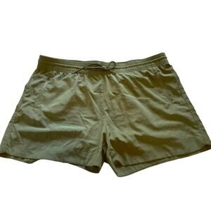 Embrace Life Athleisure Olive Green Elastic Drawstring Activewear Shorts 18